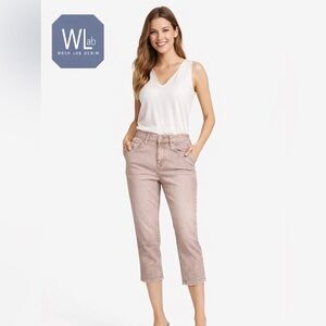 Wash Lab Dusty Pink Stretch Fix Capri Jeans Women’s Size 28